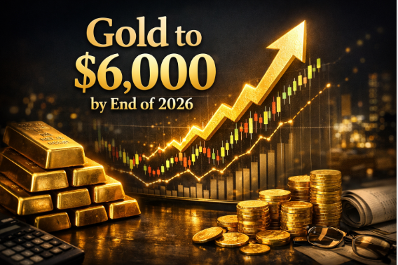 到 2026 年底金价或将上涨至 6,000 美元